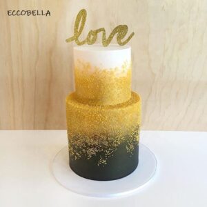 Cake Topper Love Auriu