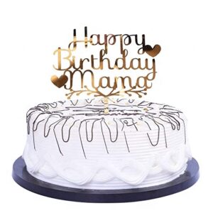 Cake Topper Happy Birthday Mama Auriu