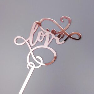 Cake Topper Love Rosegold