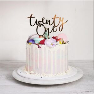 Cake Topper Twenty-One Auriu