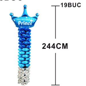 Stalp Cu Baloane Prince 19Buc 244Cm