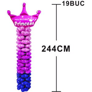 Stalp Cu Baloane Princess 19Buc 244Cm