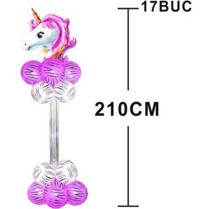 Stalp Cu Baloane Unicorn 17Buc 210Cm