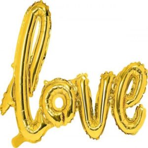 Balon Folie Love Auriu 79*48 CM