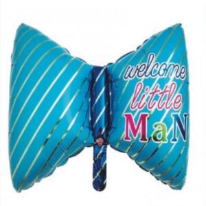 Balon Folie Welcome Little Man blue 78*47 CM