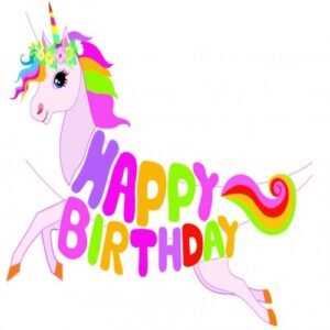 Banner Happy Birthday Unicorn