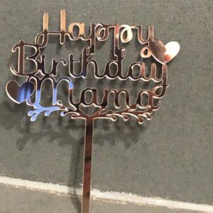 Cake Topper Happy Birthday Mama Rosegold