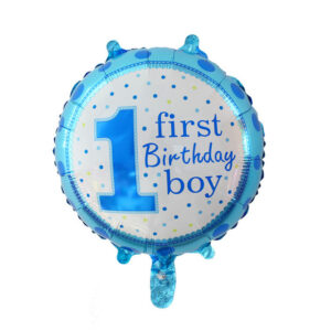 Balon Folie 1 First Birthday Boy Bleu 45Cm