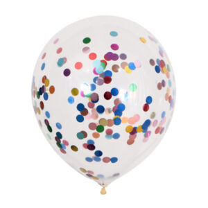 Balon Latex Cu Confetti Multicolore 30CM