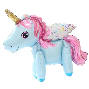 Balon Folie Unicorn Bleu 60Cm