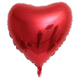 Balon Folie Inima Rosu 25Cm